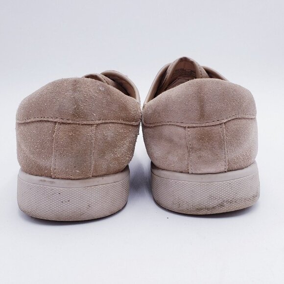 Vionic Womens Size 9.5 Jean Suede Comfort Sneaker Shoe Beige Tan Lace Up Low Top - Picture 3 of 10